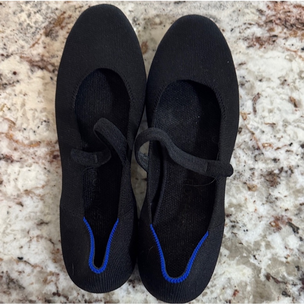 Rothy's Black Mary Jane Flats